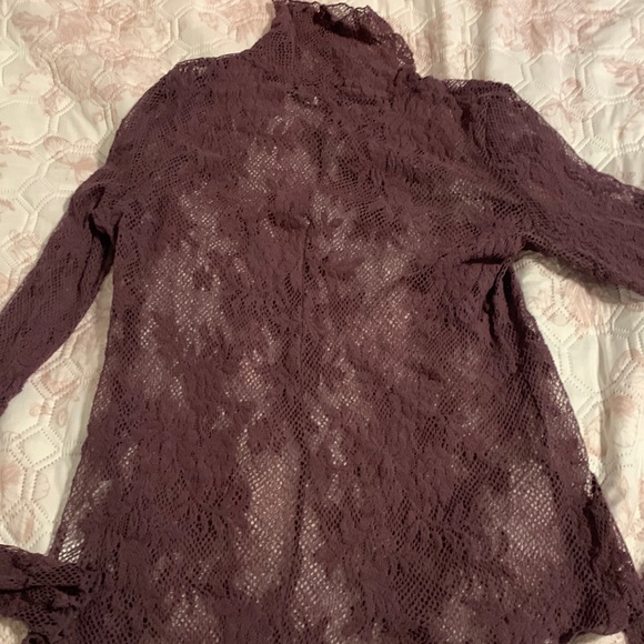 Free People Tops - Free people purple lace top